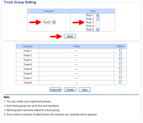 Trunk Group Settings