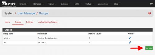 Add Password Change Group